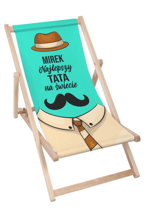 Leżak klasyczny Personalizacja Najlepszy Tata