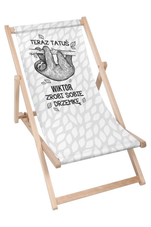 Leżak klasyczny Personalizacja Drzemka Tatusia