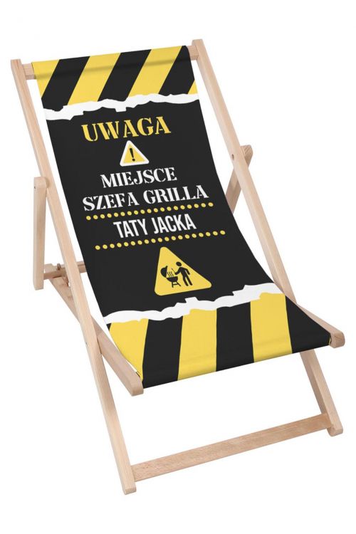 Leżak klasyczny Personalizacja Uwaga Miejsce Szefa