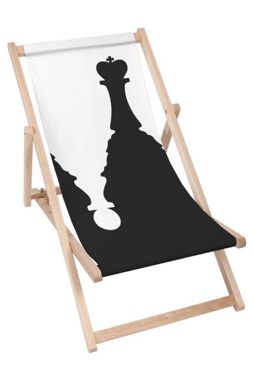 Leżak klasyczny King & Queen B&W