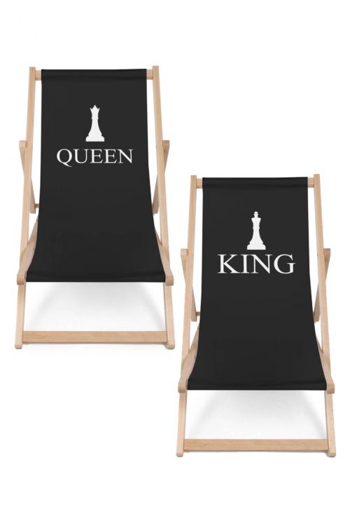 Komplet Leżaków King & Queen Chess