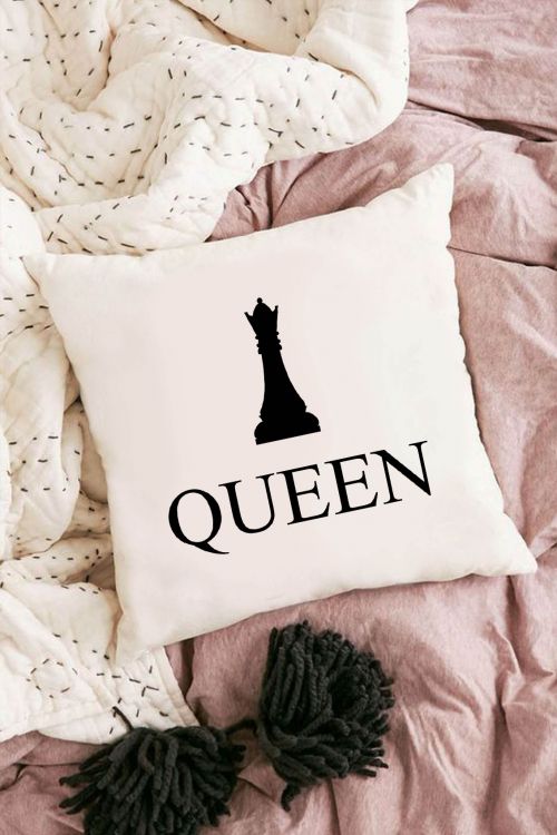 Poduszka Bawełniana Canvas Queen