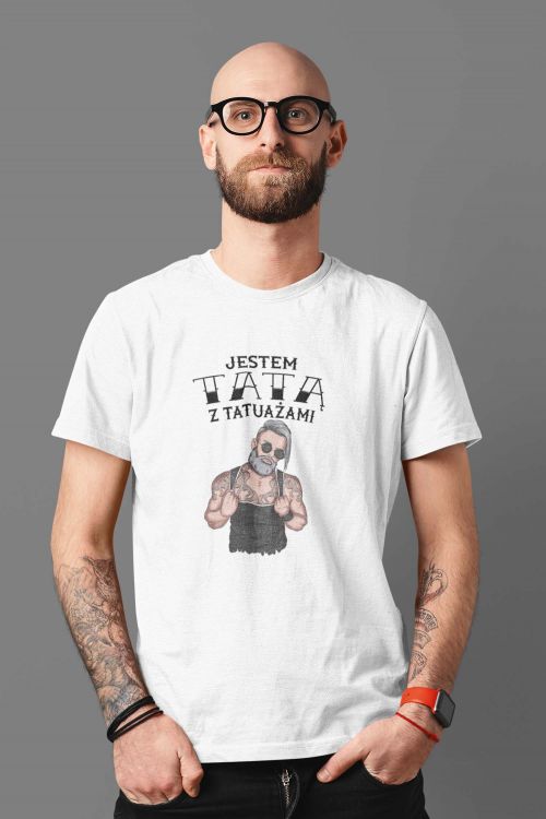 T-shirt Jestem Tatą z Tatuażami