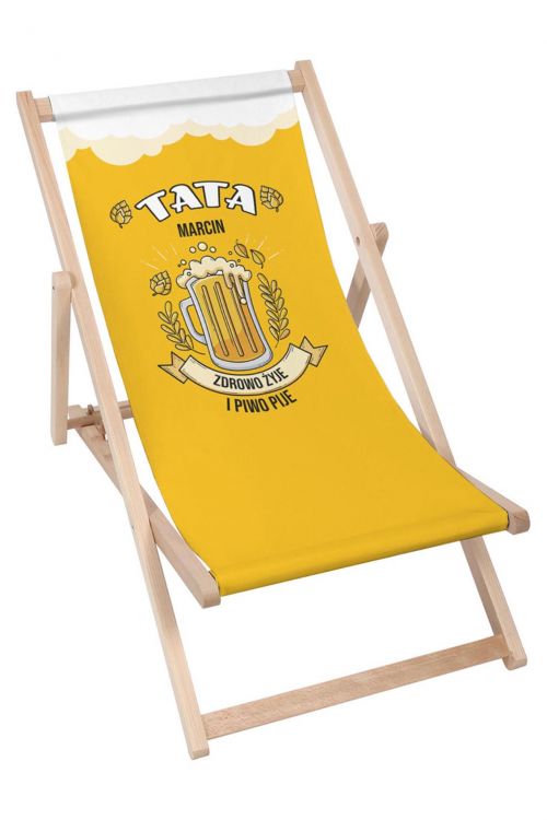 Leżak klasyczny Personalizacja Tata Zdrowo Żyje
