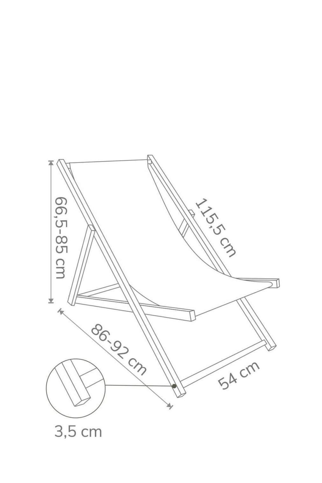 Leżak klasyczny Every Body is Beach Body