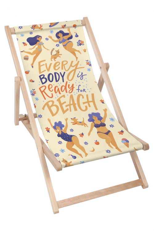 Leżak klasyczny Every Body is Beach Body