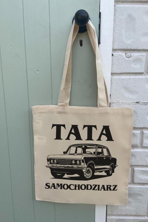 Torba Eko Ecru Tata Samochodziarz