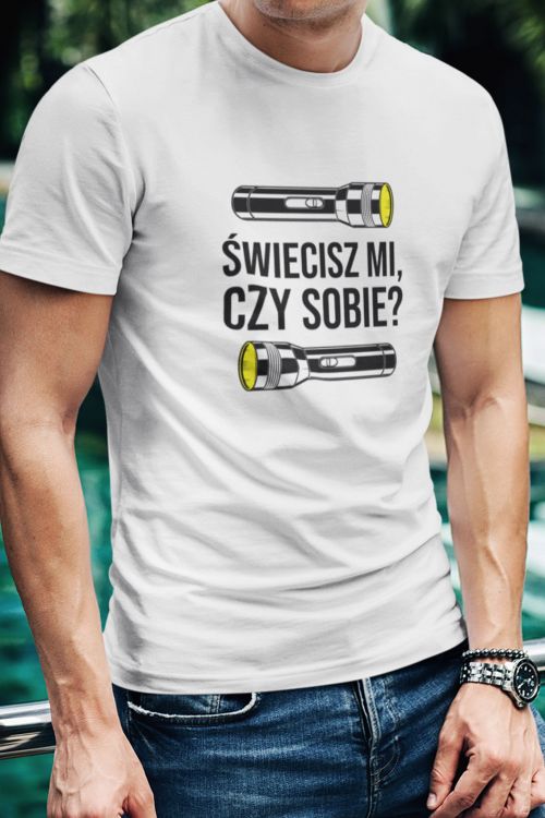 T-shirt oversize Świecisz Mi Czy Sobie ?