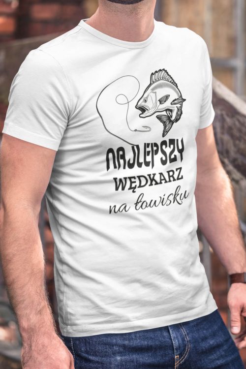 T-shirt oversize Najlepszy Wędkarz