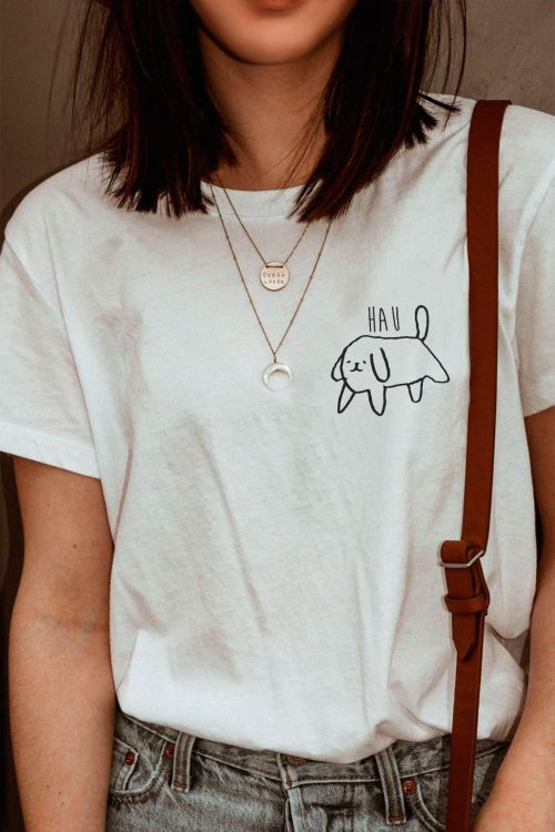 T-shirt Dog Hand Draw