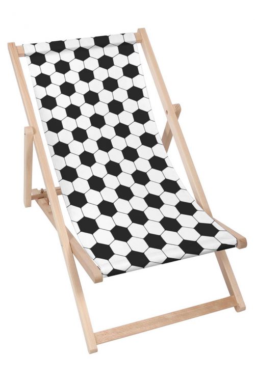 Leżak klasyczny Football Black