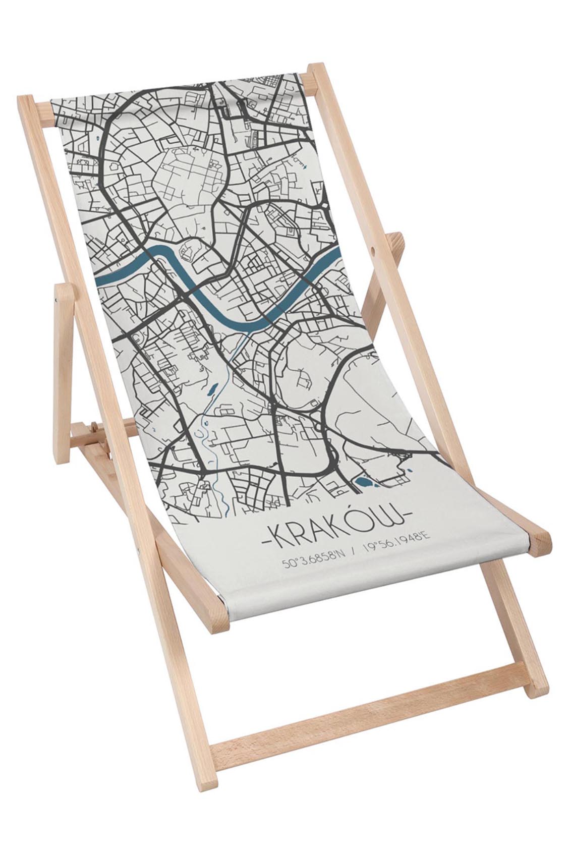 Leżak klasyczny Mapa Kraków