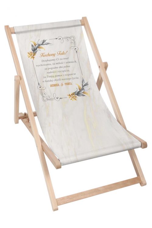 Leżak klasyczny Personalizacja Kochany Tato