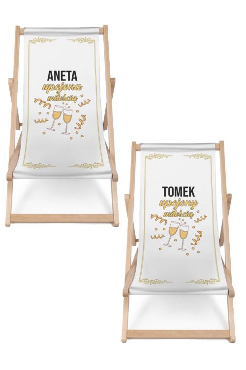 Komplet Leżaków Personalizacja Upojeni