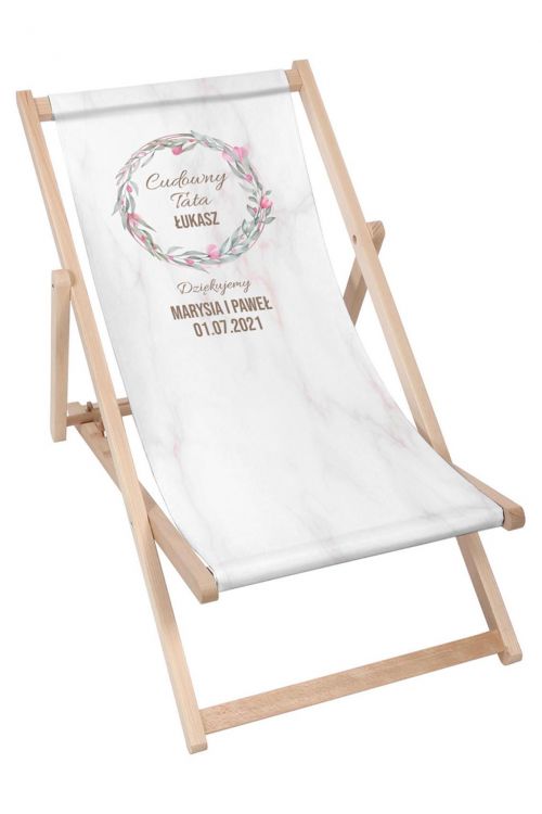 Leżak klasyczny Personalizacja Cudowny Tata