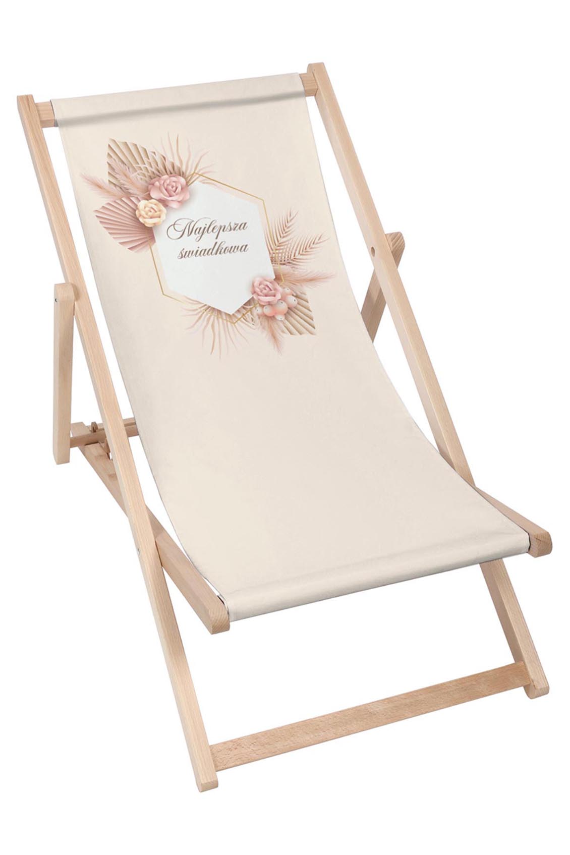 Leżak klasyczny Personalizacja Najlepsza Świadkowa Pink