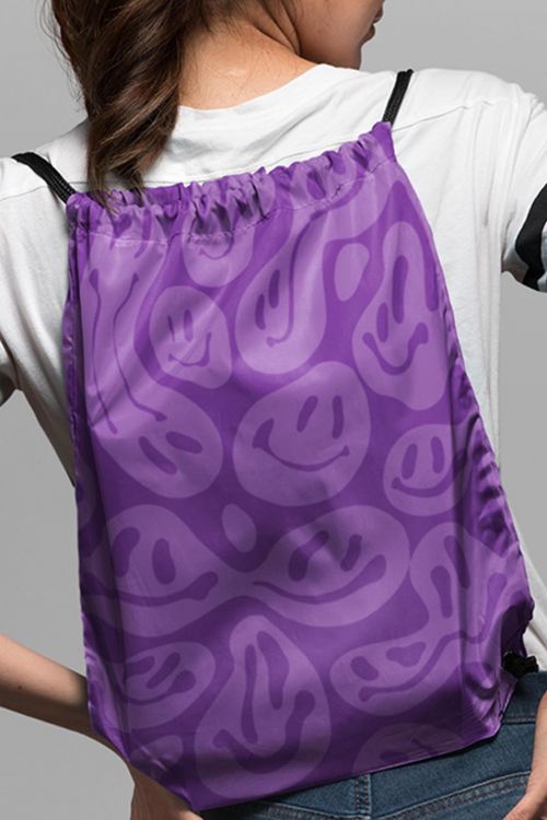 Plecaczek Worek Purple Smiles