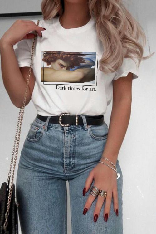 T-shirt oversize Dark Times For Art