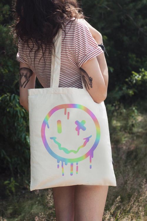 Torba eko ecru Holo Smile