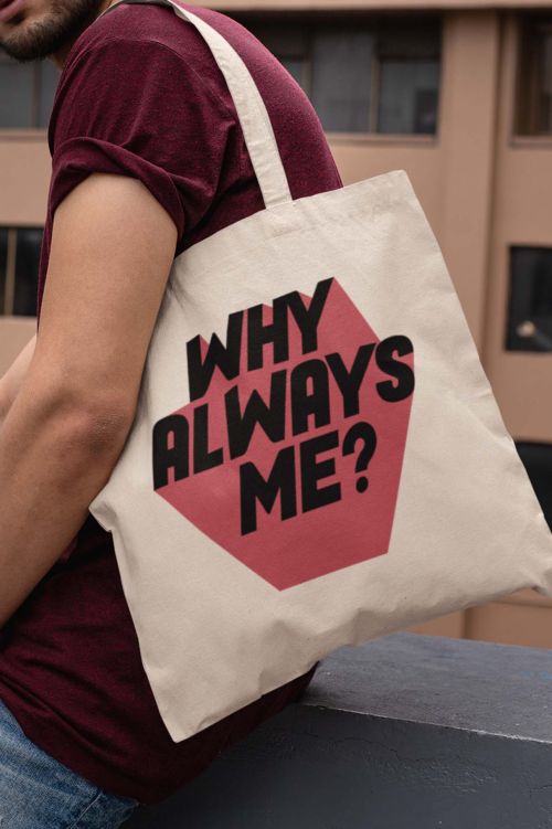 Torba eko ecru Why Always Me?
