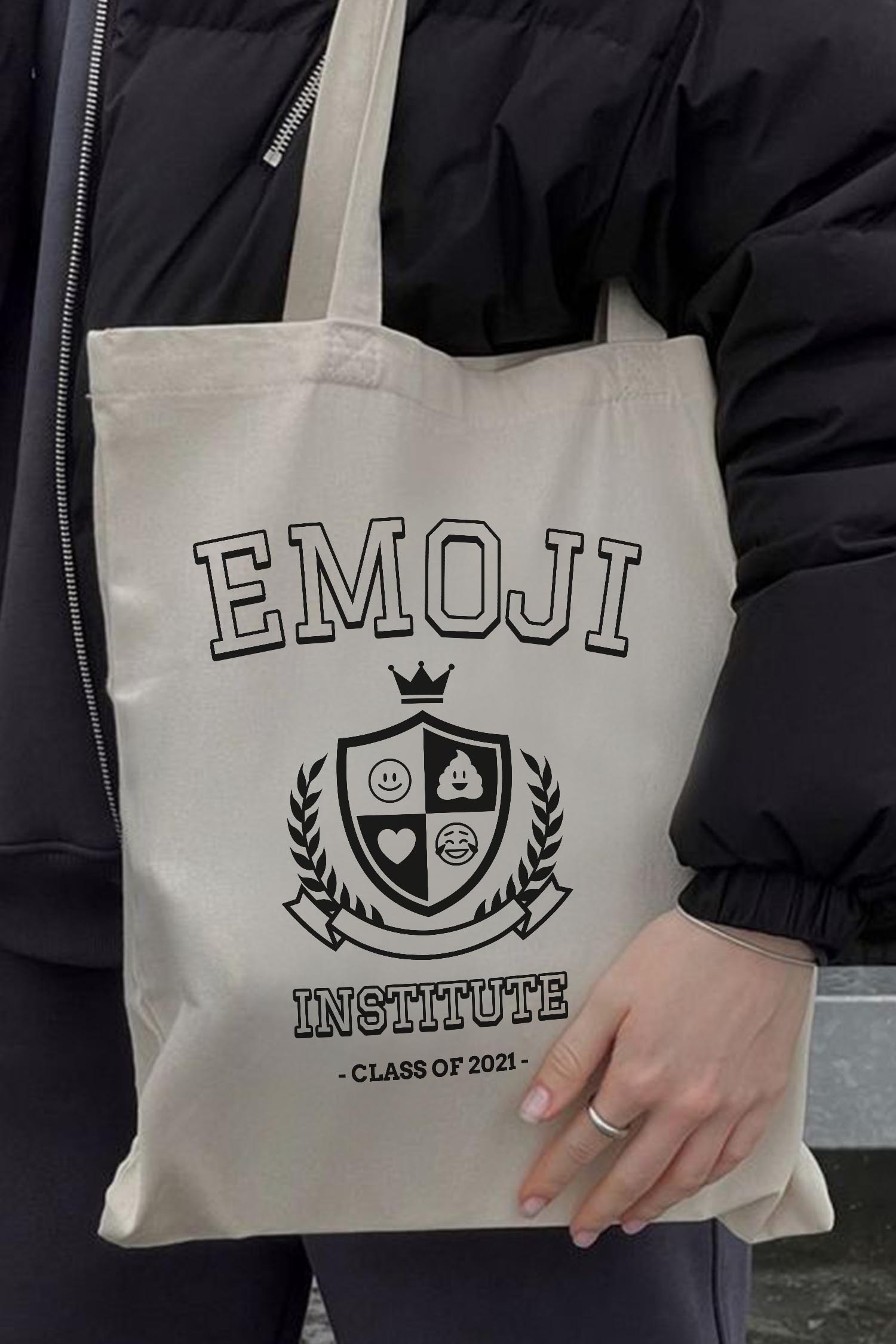 Torba eko ecru Emoji Institute
