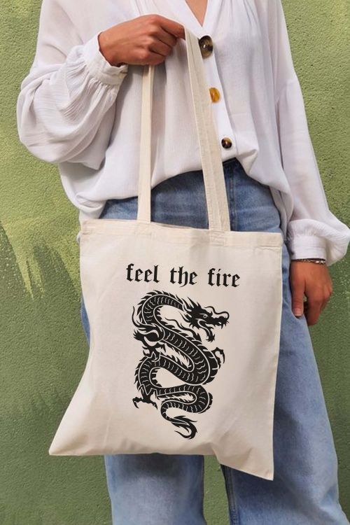 Torba eko ecru Feel The Fire