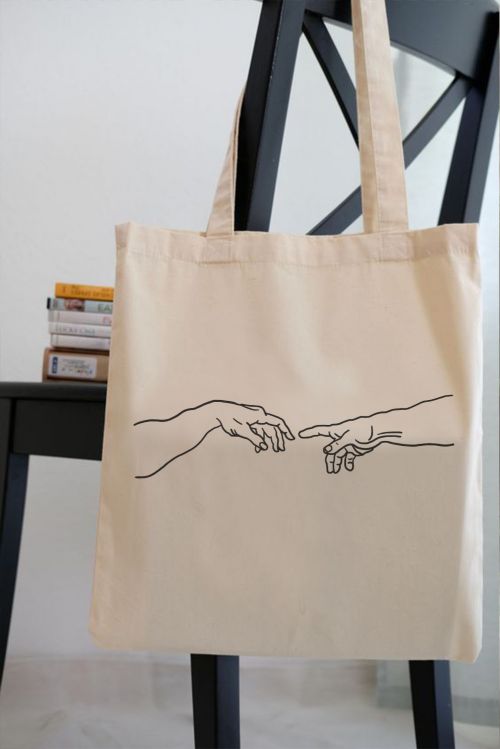 Torba eko ecru Michelangelo Hands