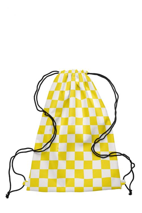 Plecaczek Worek Checkered Yellow