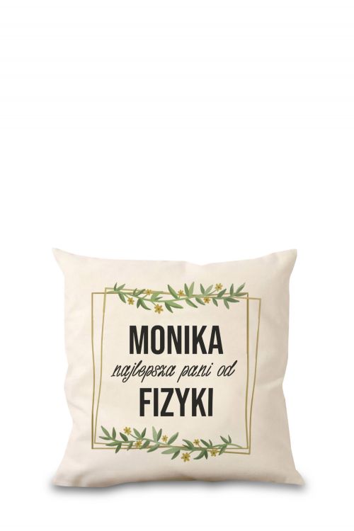 Poduszka bawełniana Canvas PERSONALIZACJA Najlepsza Pani 