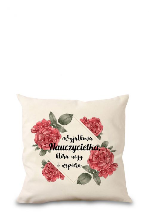Poduszka bawełniana Canvas Wyjątkowa Nauczycielka
