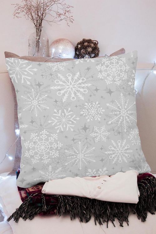 Poduszka Śnieżki na szarym