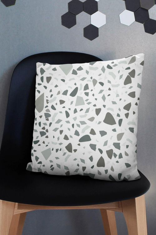Poduszka Monochromatic Terrazzo Lastriko Lastryko 
