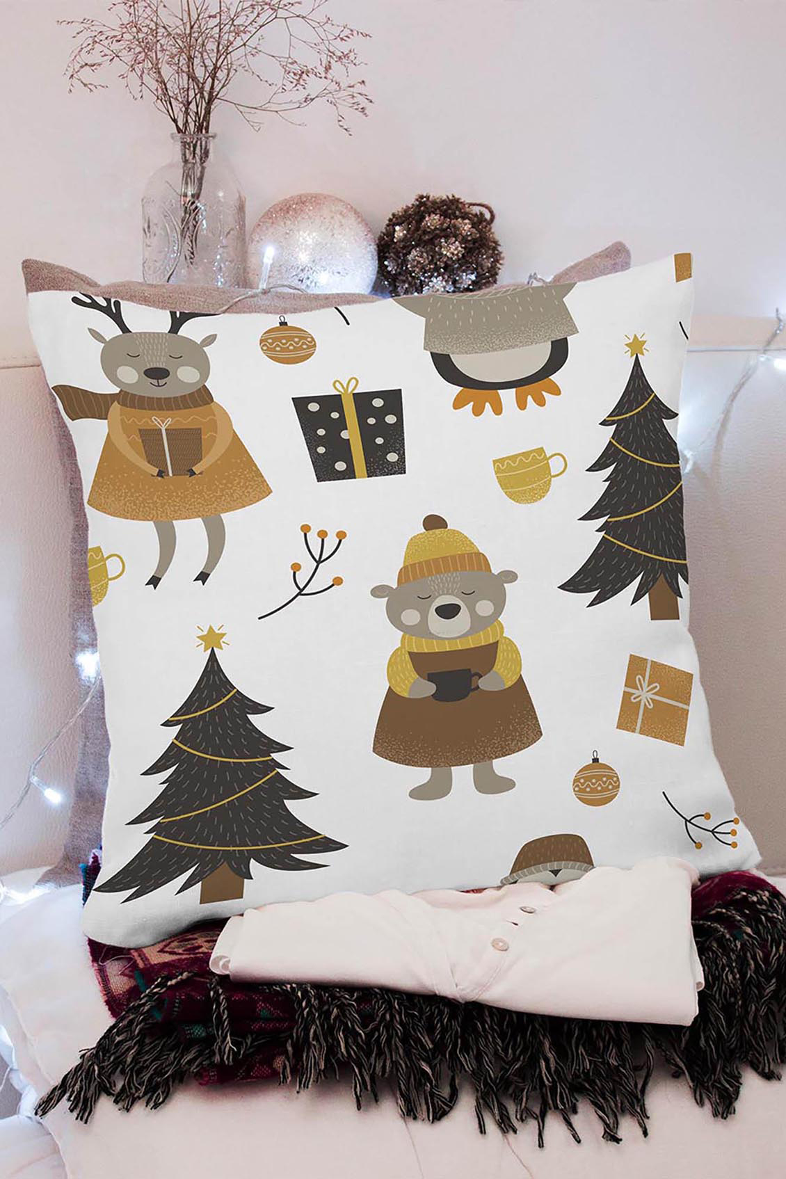 Poduszka Christmas Forest Animals