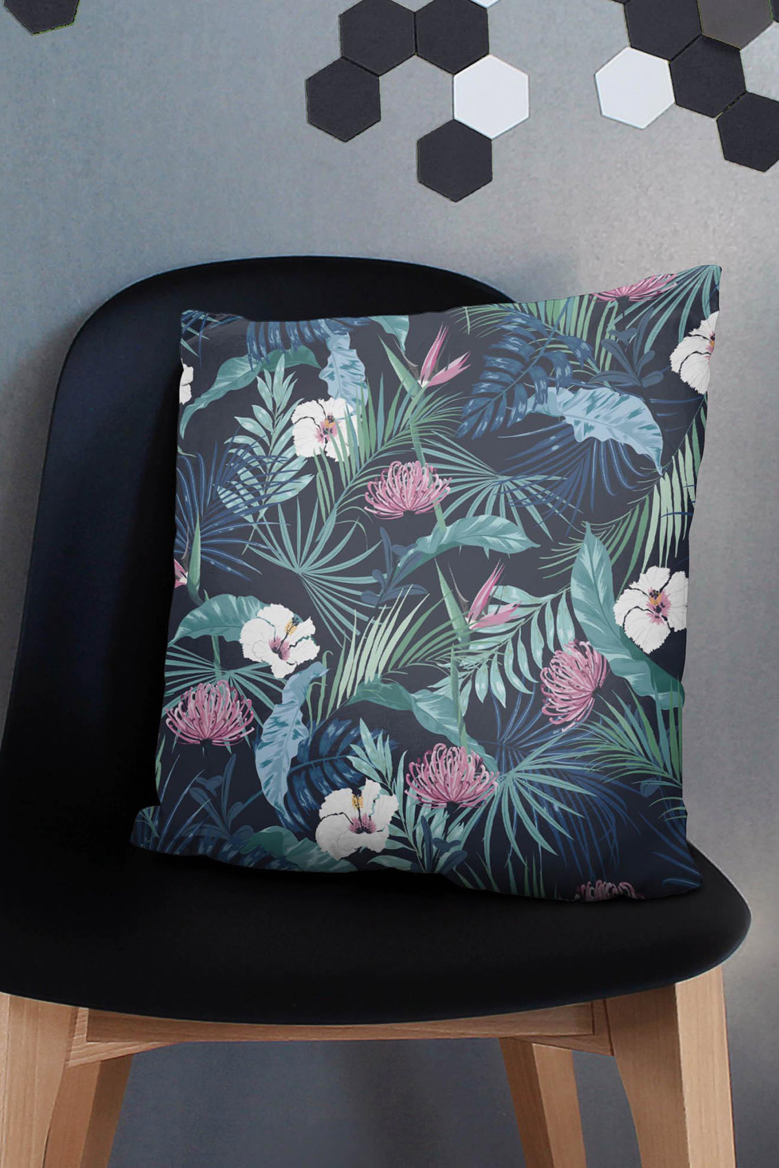 Poduszka Blue Dark Garden