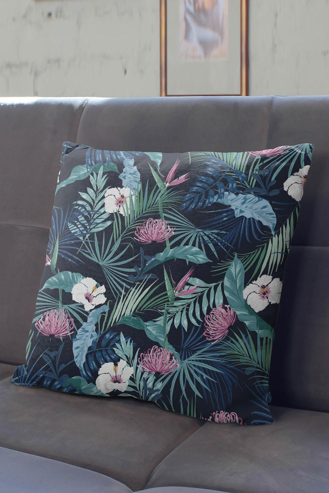 Poduszka Blue Dark Garden