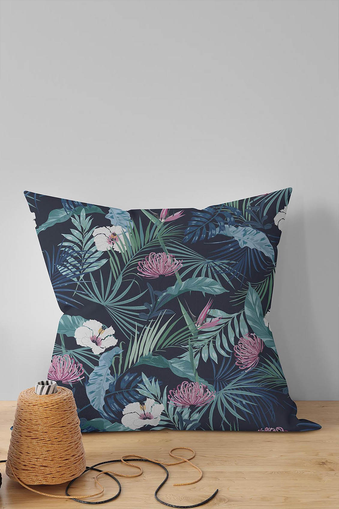 Poduszka Blue Dark Garden