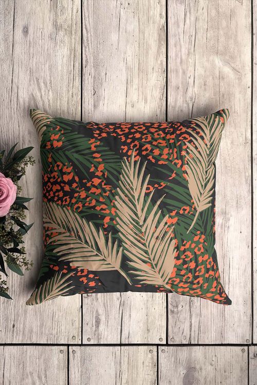Poduszka Leopard Palm Leaves