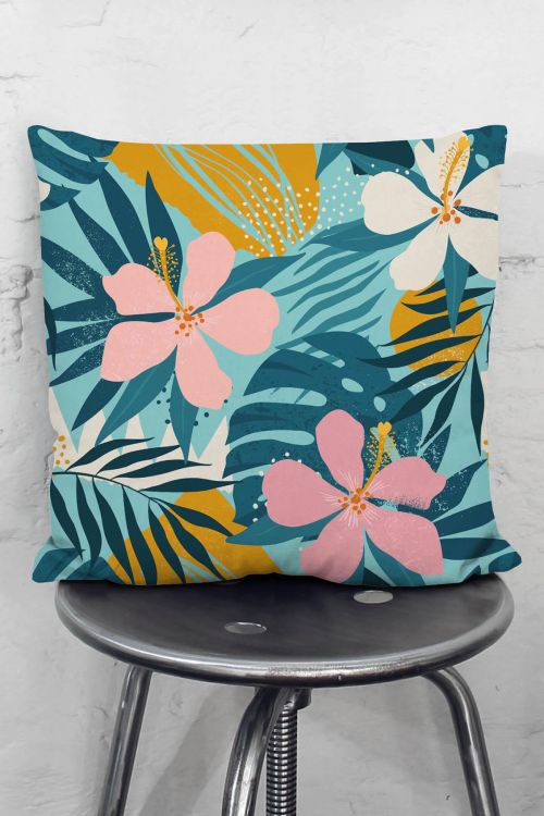 Poduszka Turquoise Leaves