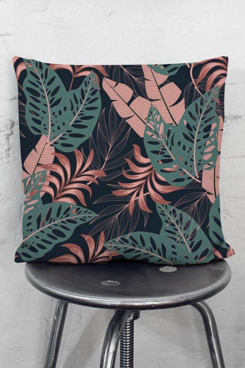 Poduszka Retro Dark Plants