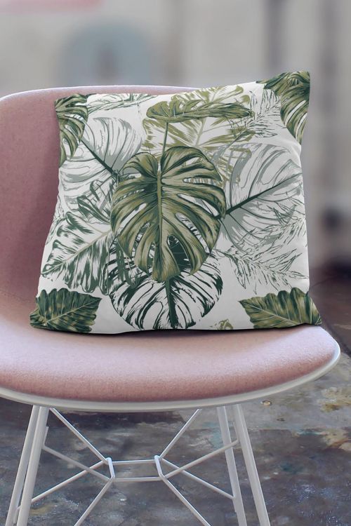 Poduszka Monstera Green Leaf