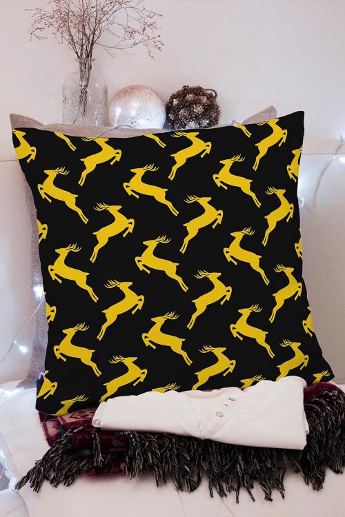 Poduszka Christmas Gold Deer