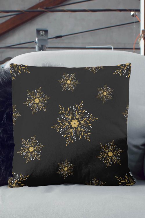 Poduszka Snowflake Gold
