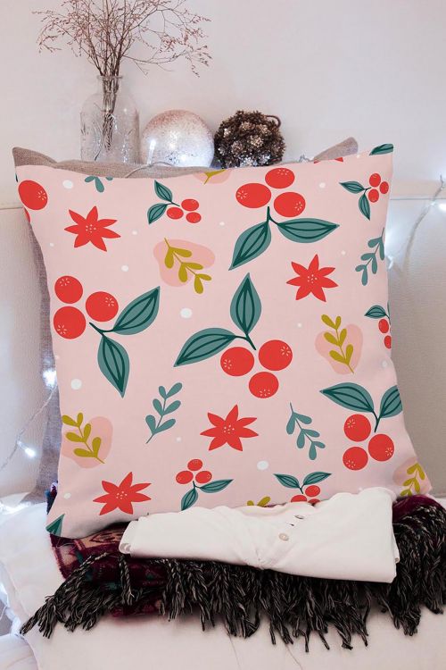 Poduszka Christmas Pink Mood