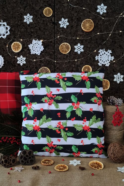 Poduszka Christmas Stripes