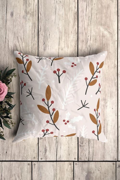 Poduszka Christmas Beige Pattern