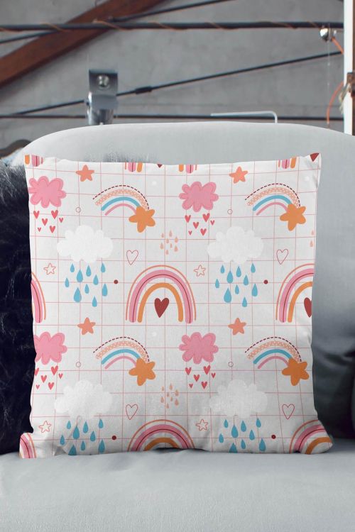 Poduszka Pink Rainbow 