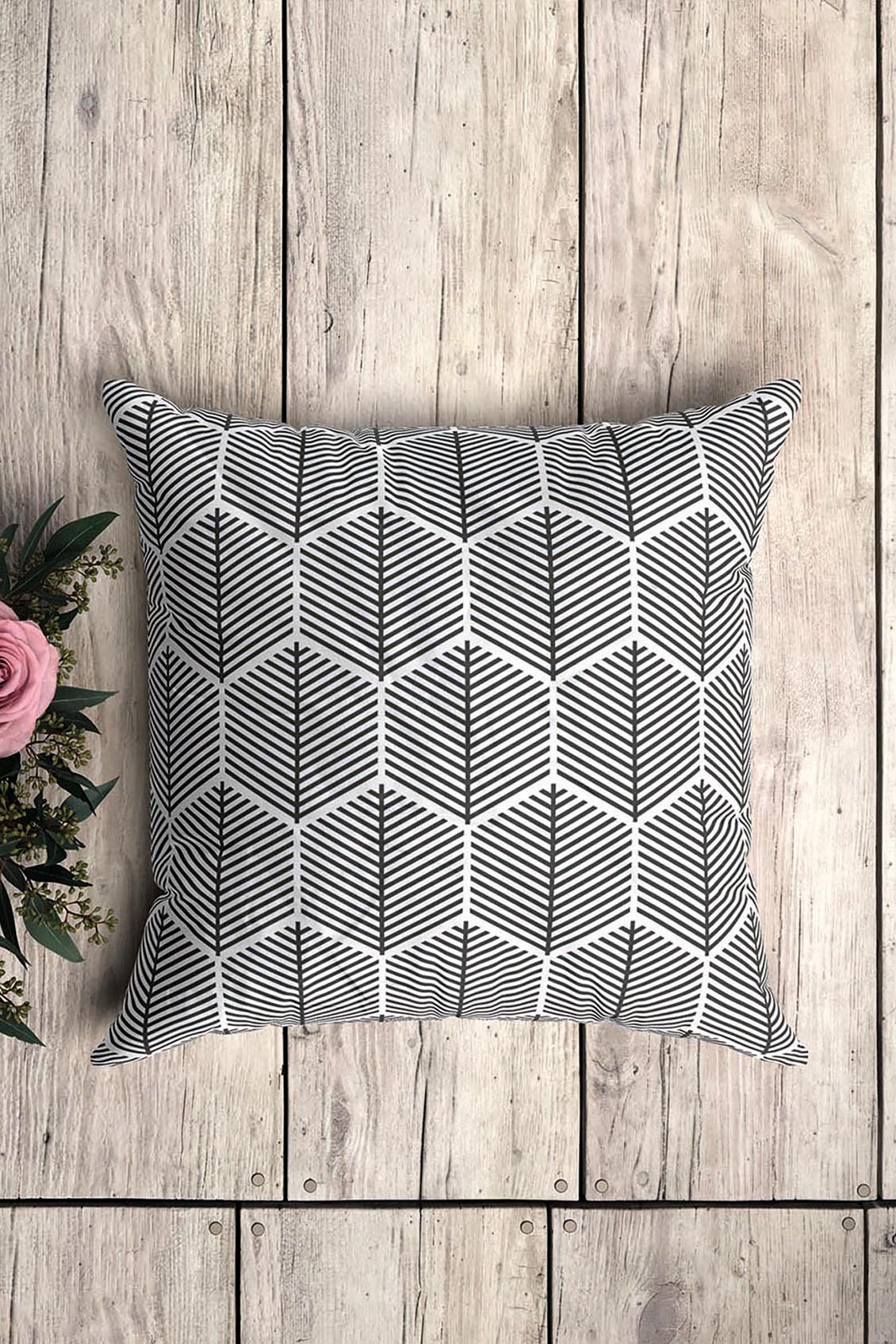 Poduszka Hexagonal Black