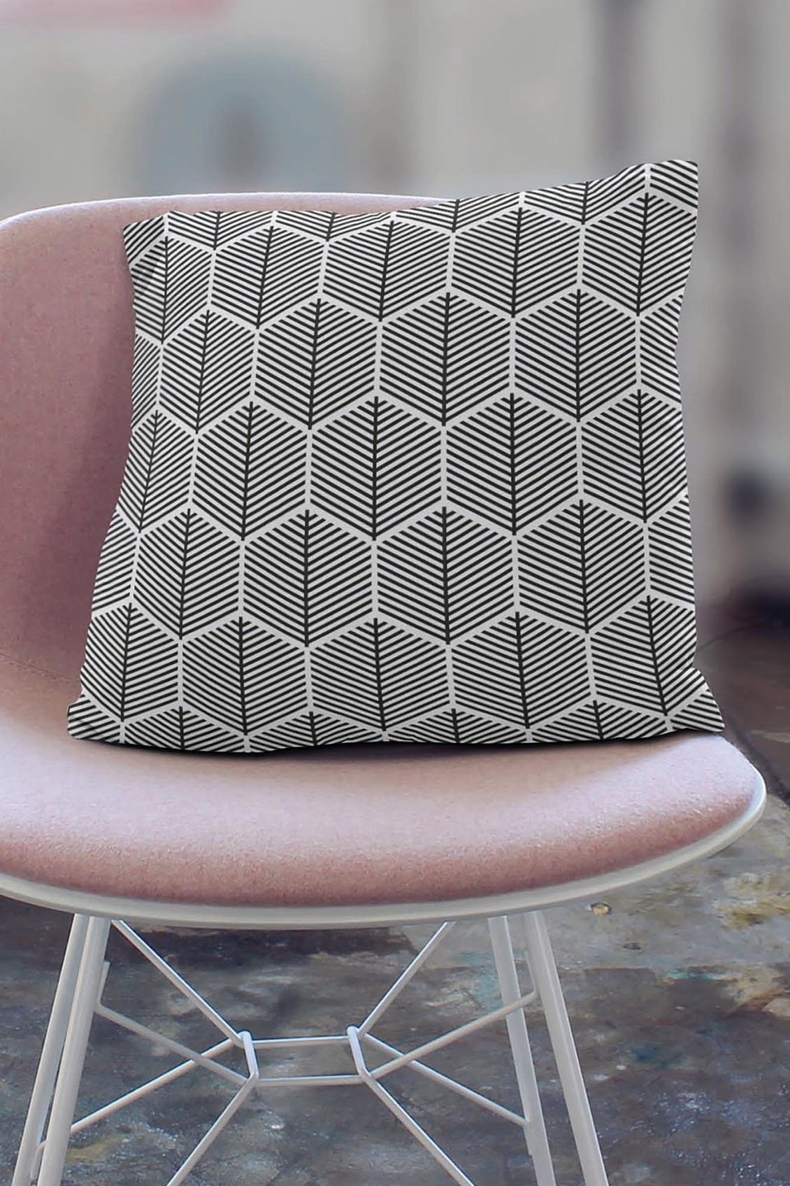 Poduszka Hexagonal Black