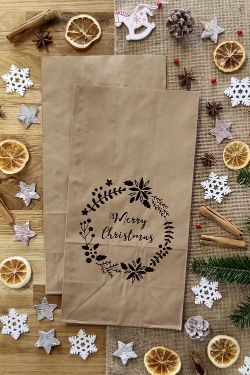 Torba prezentowa Merry Christmas Wieniec