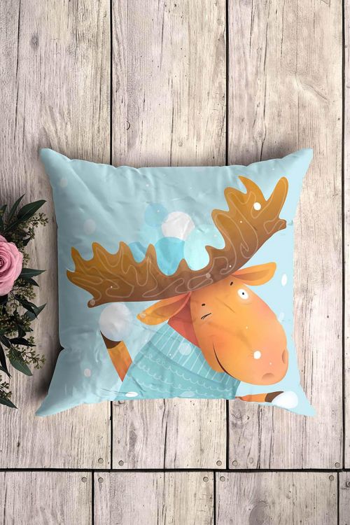 Poduszka Deer Snowballs Game